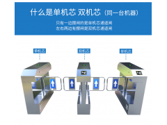 学样手动圆八角，学样手动外接LED，学样手动加厚三辊闸图1